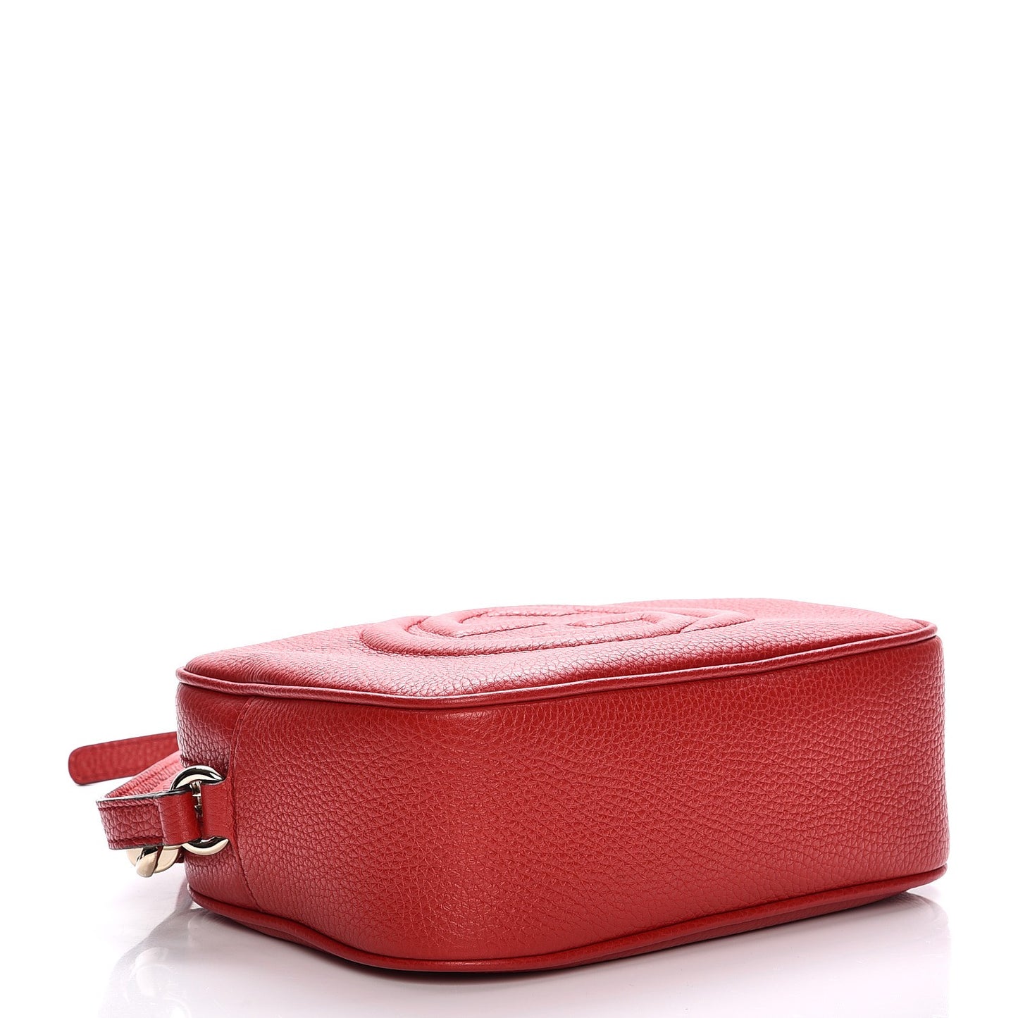 Pebbled Calfskin Small Soho Disco Bag Tabasco Red
