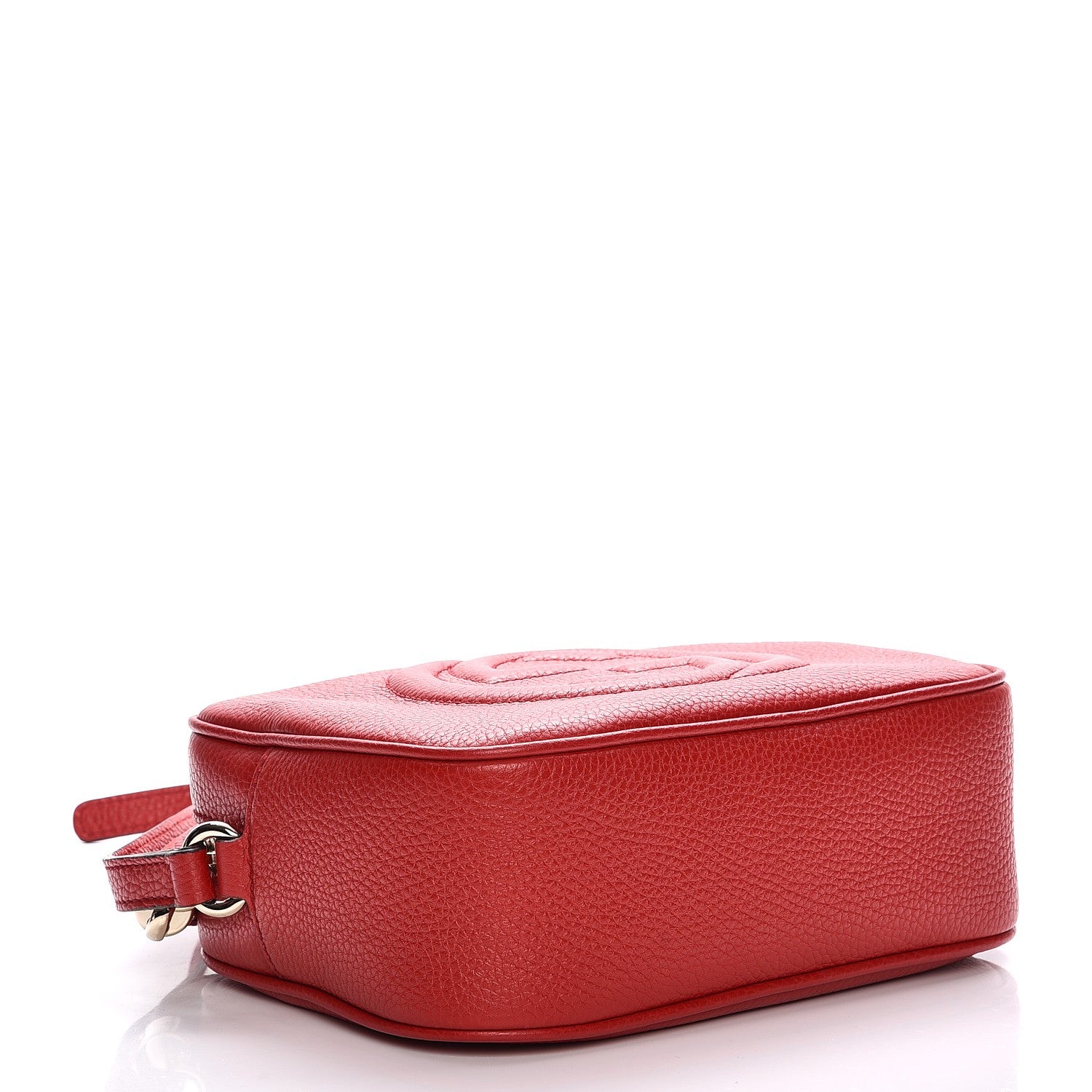 Gucci Pebbled Calfskin Small Soho Disco Bag Tabasco Red 4 of 7