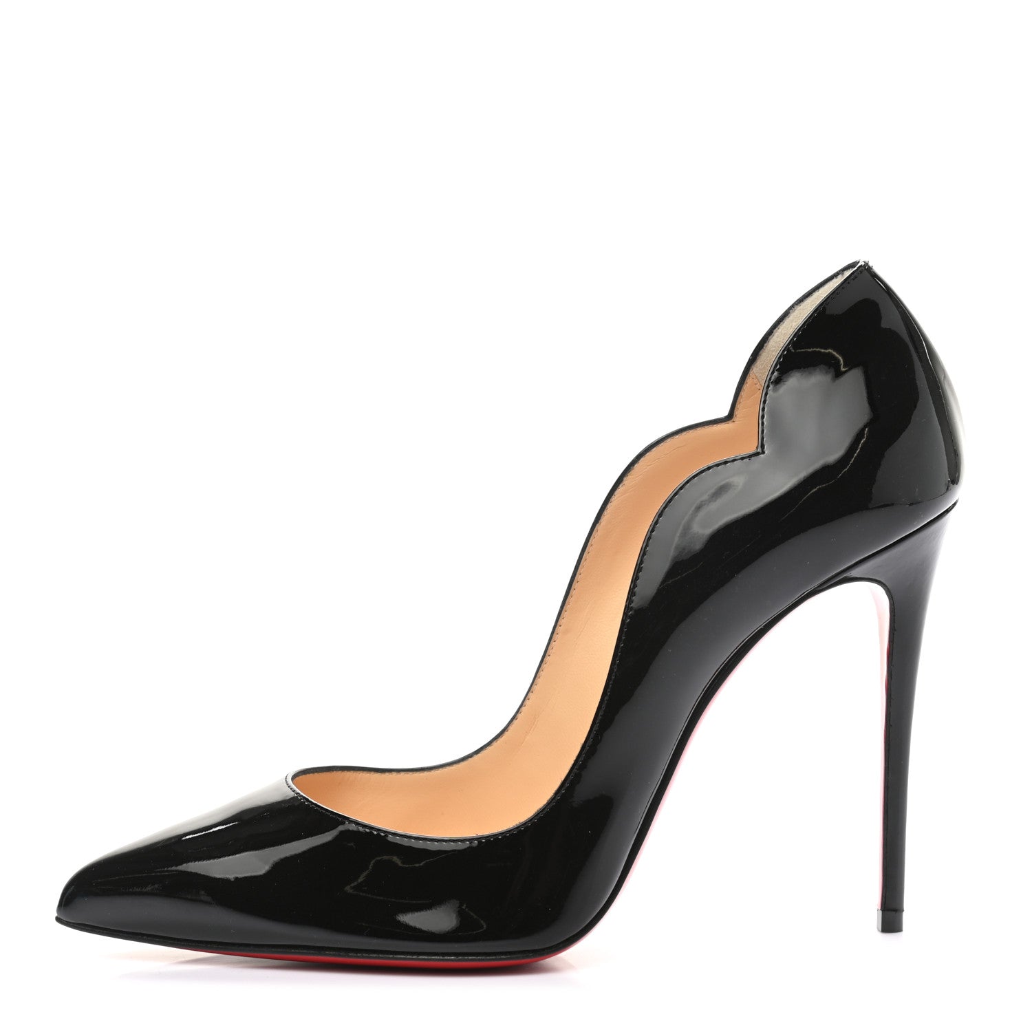 Christian Louboutin Patent Hot Chick 100 Pumps 38.5 Black 1 of 9
