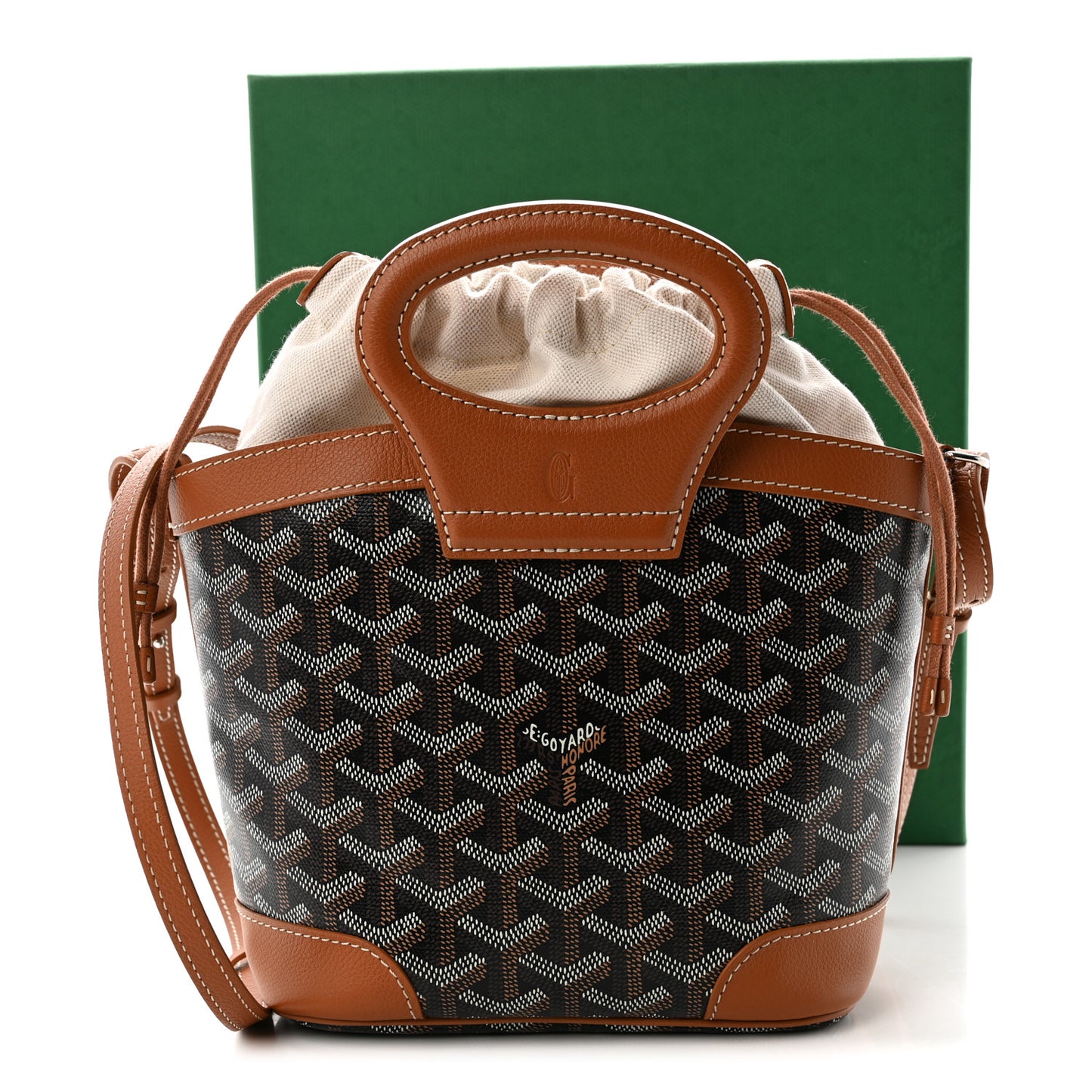 Goyardine Beluga Mini Black Gold