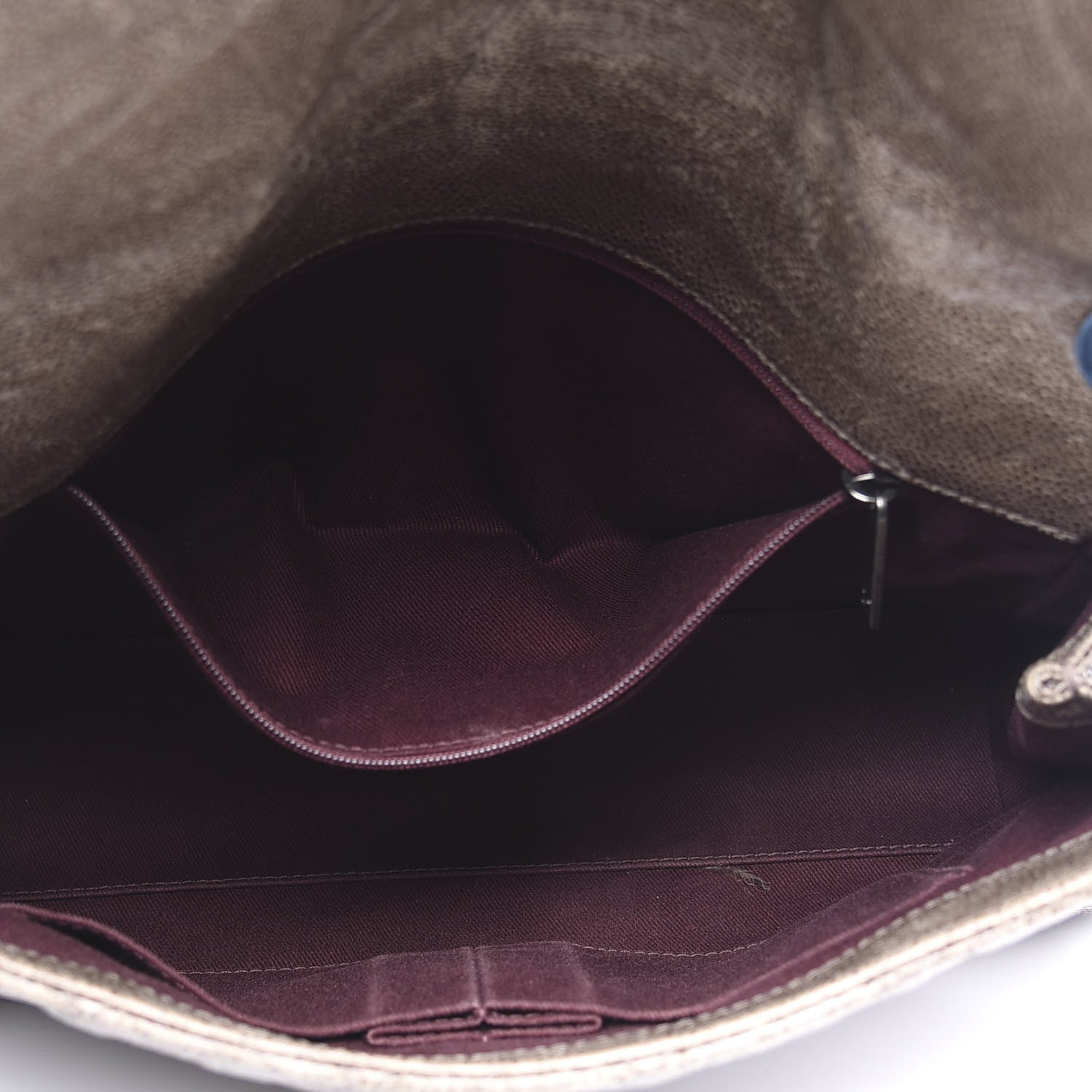 Chanel Crumpled Grained Calfskin Jumbo CC Crave Flap Brown 4 of 10