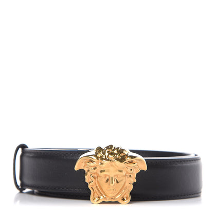 Versace Calfskin Medusa Belt Black 1 of 7