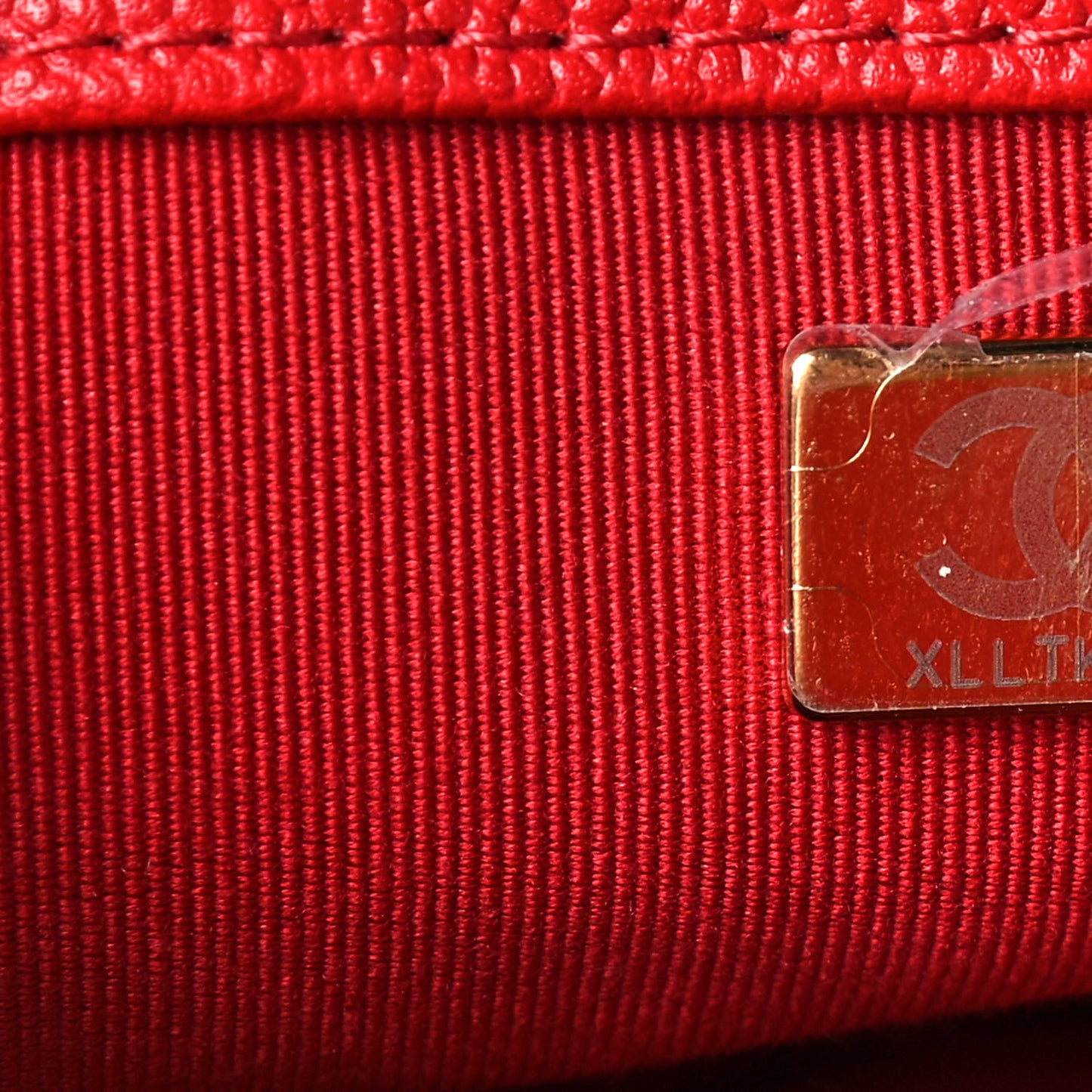 Shiny Caviar Quilted Small Chain Melody Flap Red