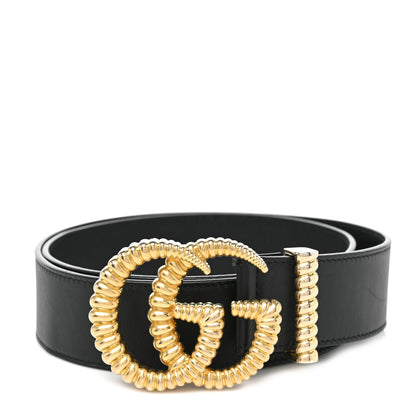 Gucci Moon Calfskin Torchon Double G 40mm Belt 85 34 Black 1 of 4