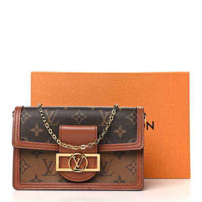 Louis Vuitton Reverse Monogram Dauphine Chain Wallet 10 of 10