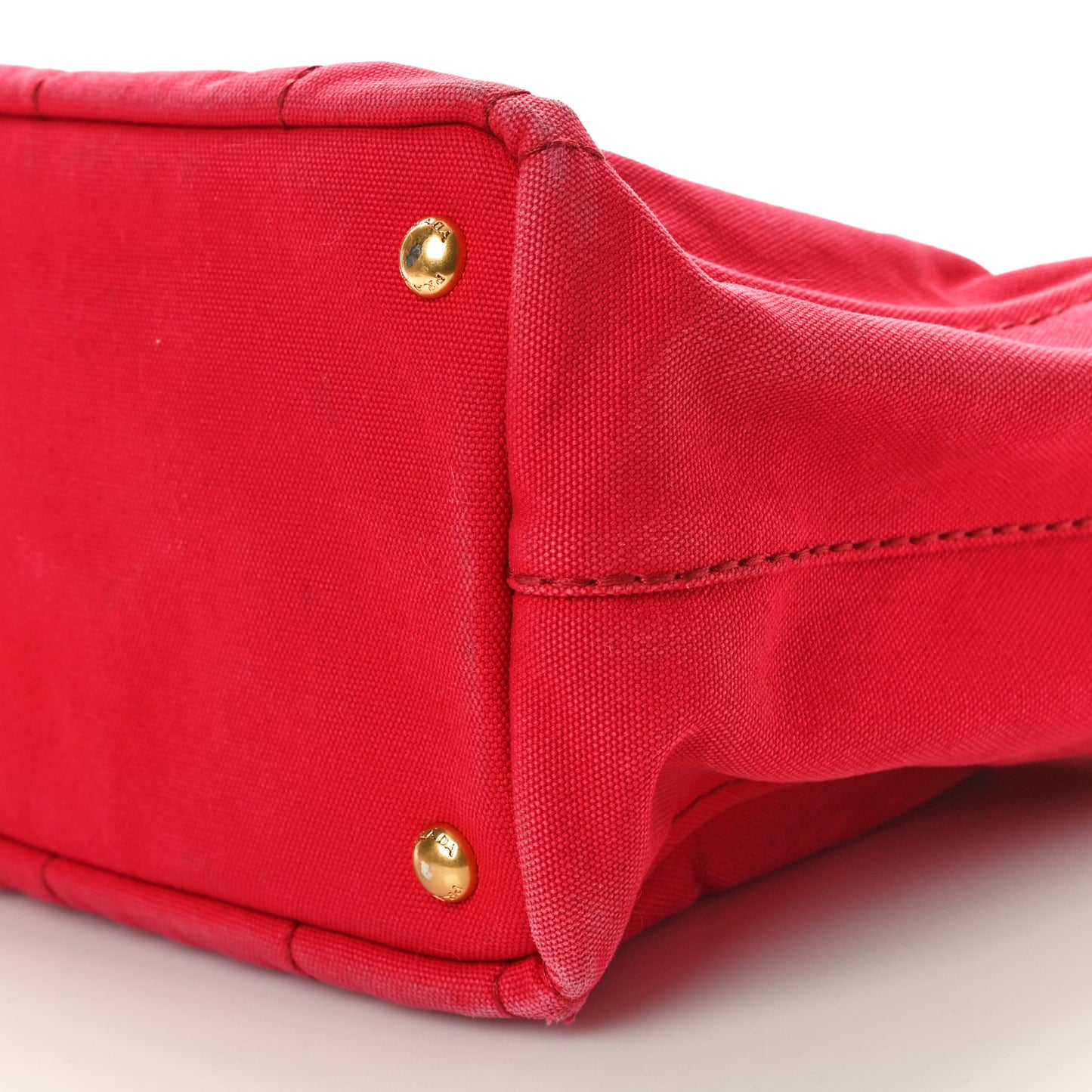 Canapa Small Logo Tote Rosso