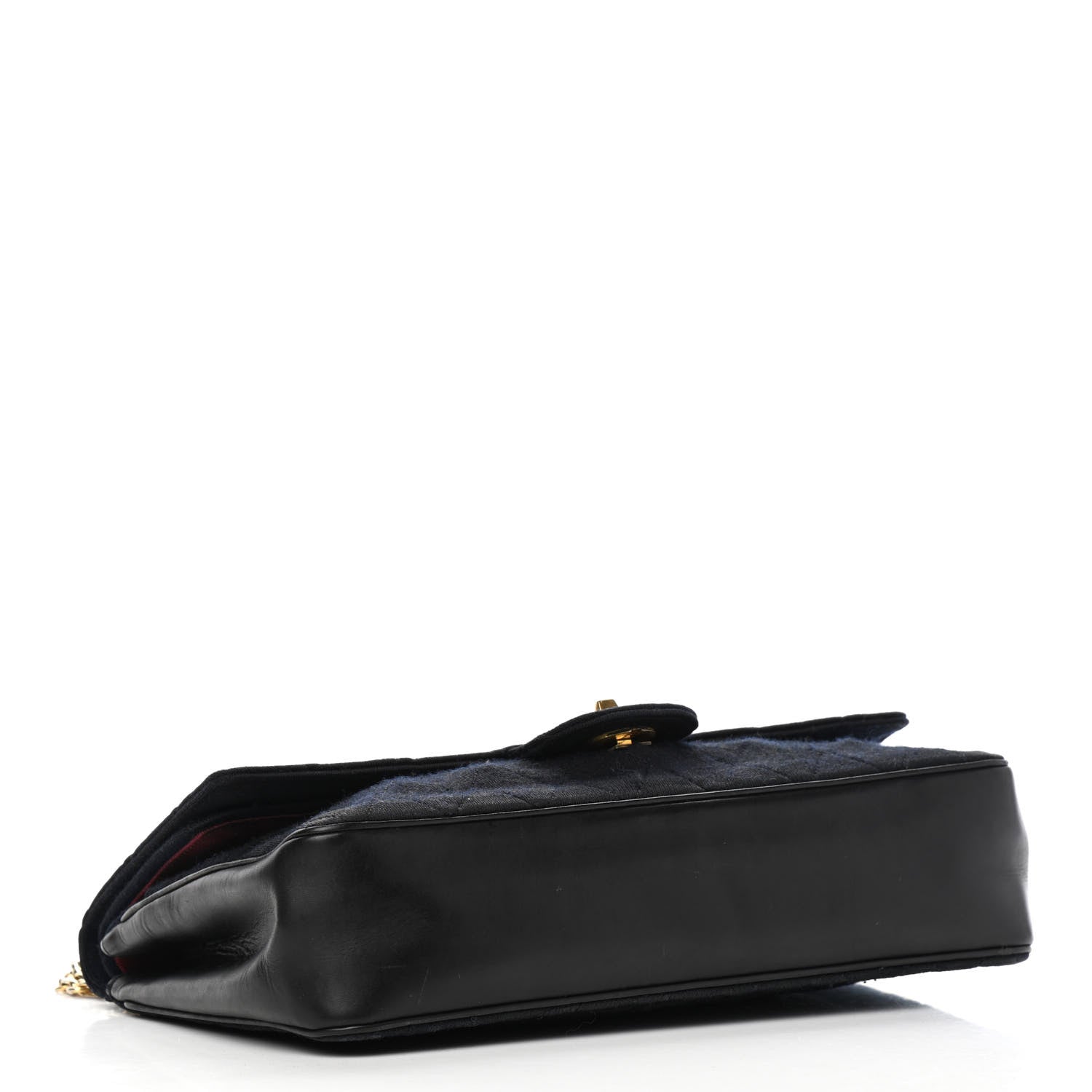 Chanel Jersey Quilted Medium Double Flap Black 3 of 10
