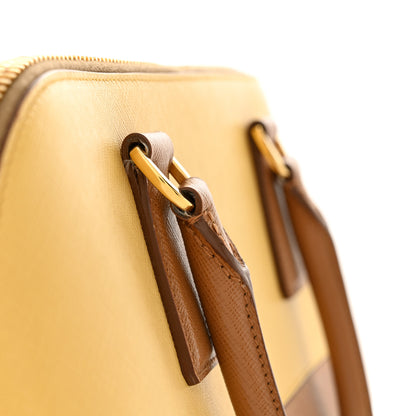 Prada Saffiano Lux Medium Promenade Tote Caramel Ginestra 12 of 14
