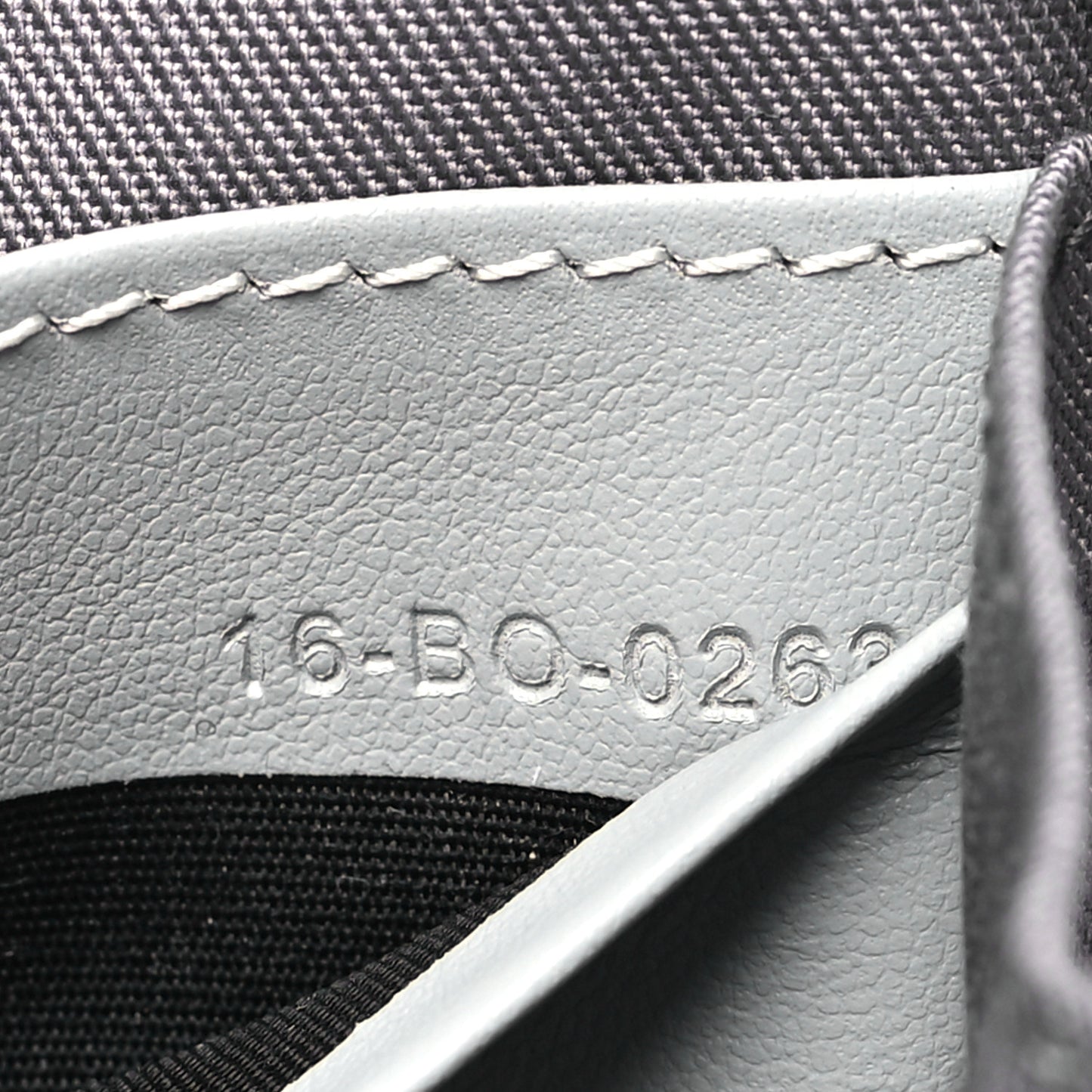 Coated Canvas CD Diamond Messenger Pouch Grey