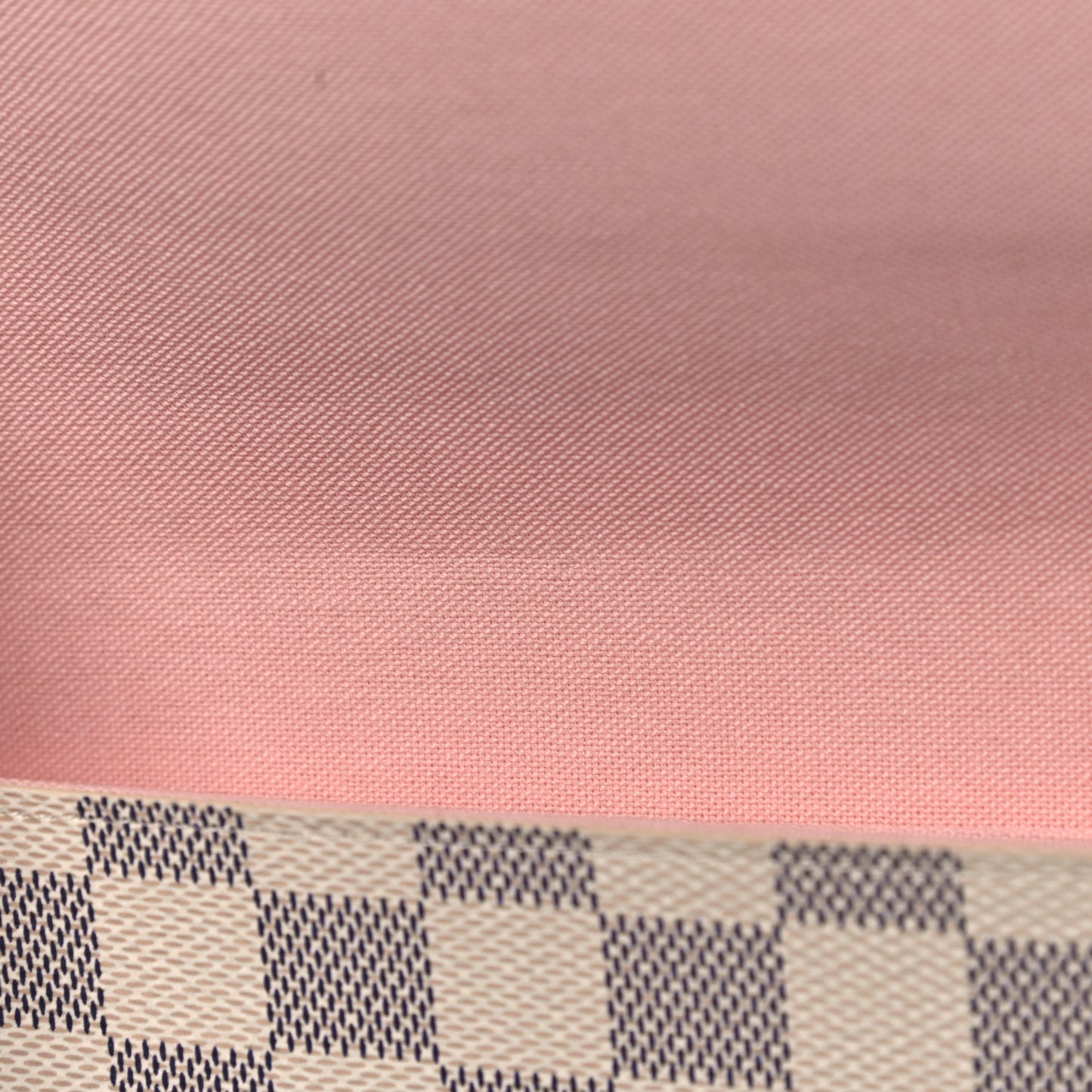 Damier Azur Pochette Felicie Chain Wallet Rose Ballerine