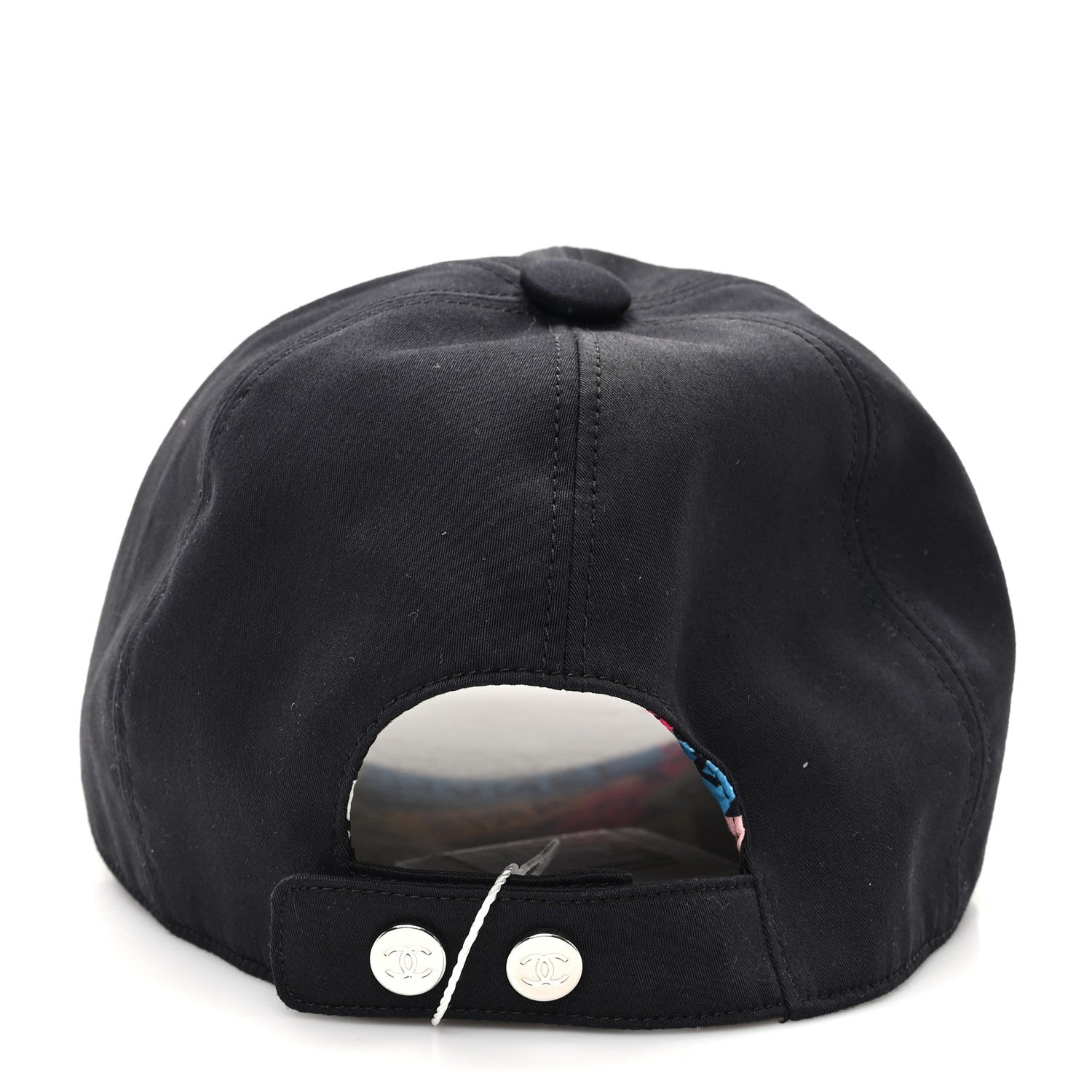 Chanel Cotton Sequin CC Cap Hat Black 5 of 8