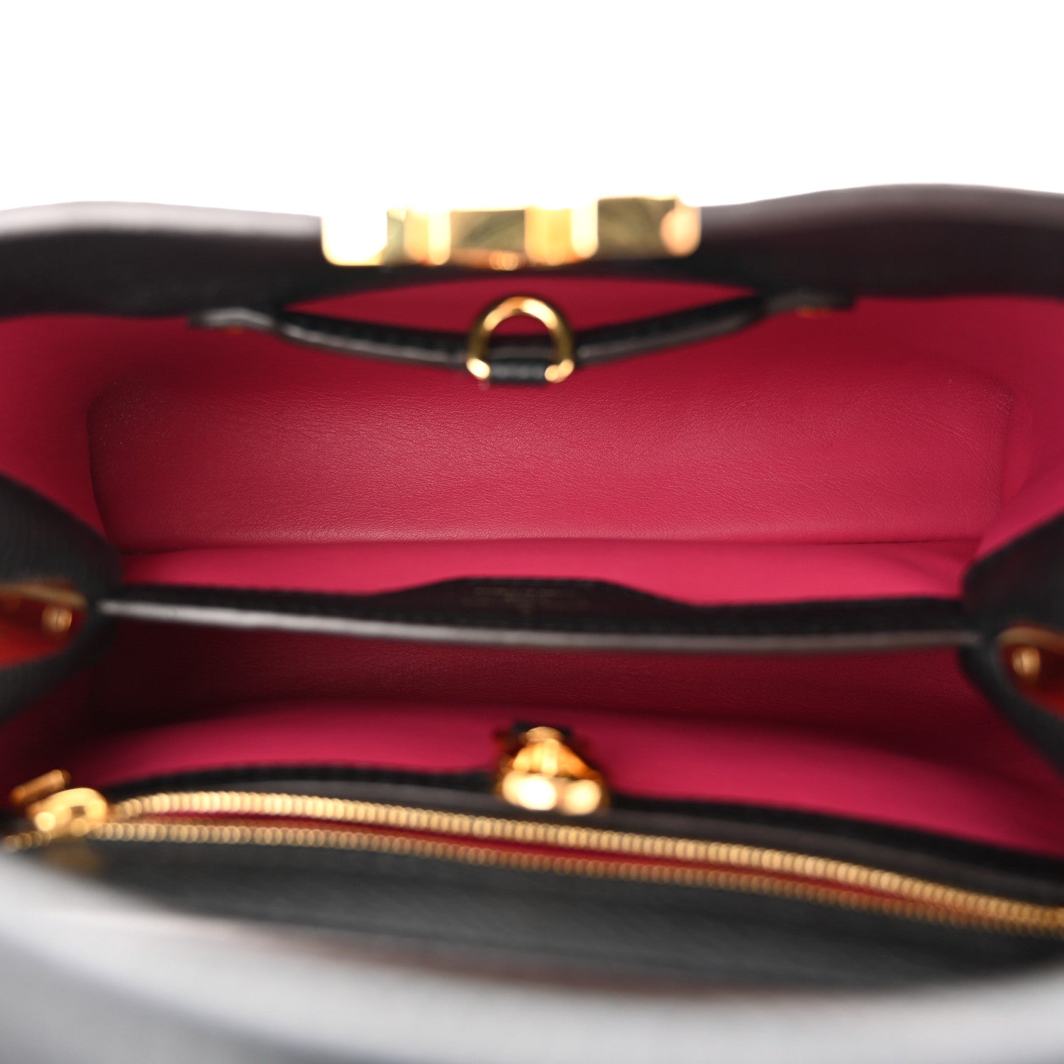 Louis Vuitton Taurillon Capucines BB Black 5 of 10