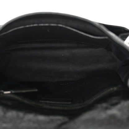 Saint Laurent Crinkled Calfskin Matelasse Monogram Medium Niki Chain Satchel Black 13 of 14