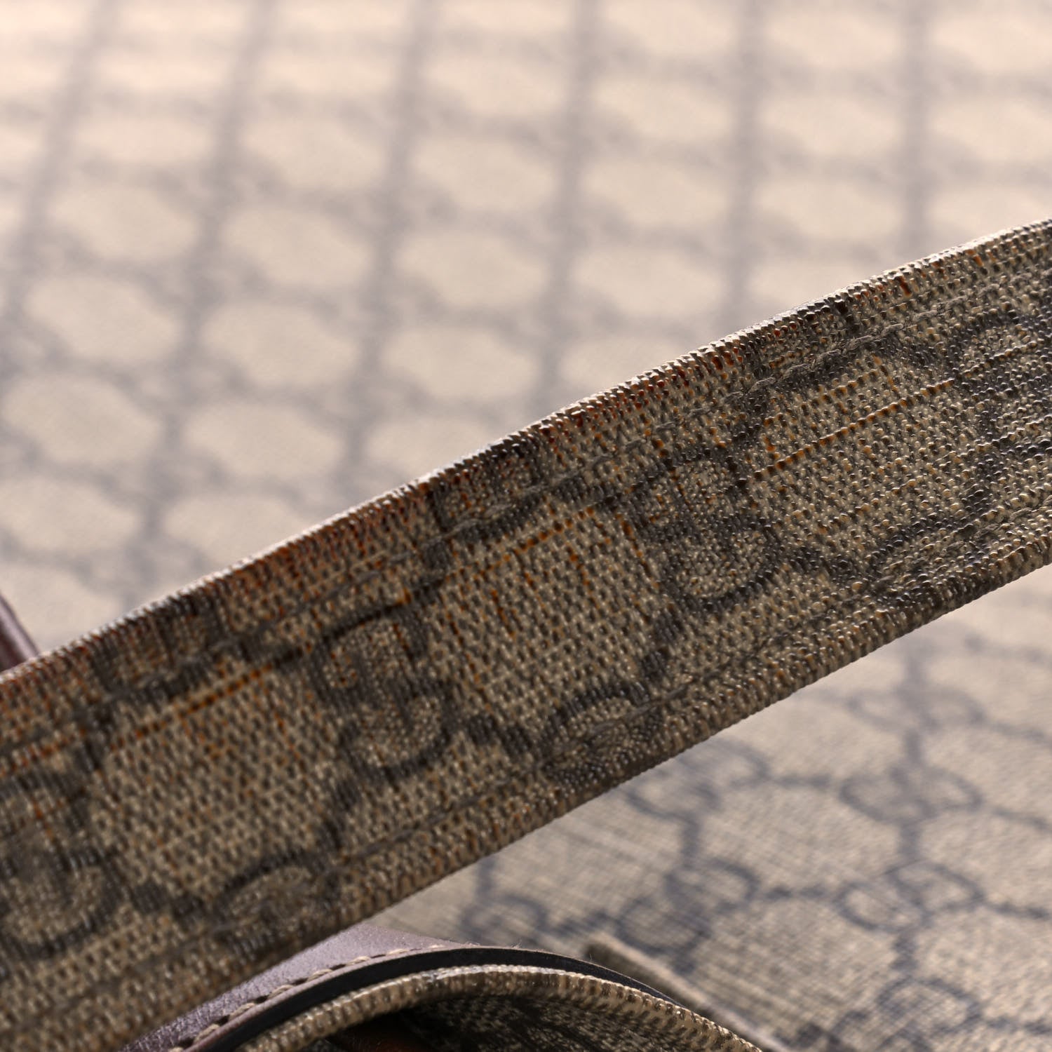 Gucci GG Plus Monogram Large Signature Web Loop Tote Brown 14 of 14