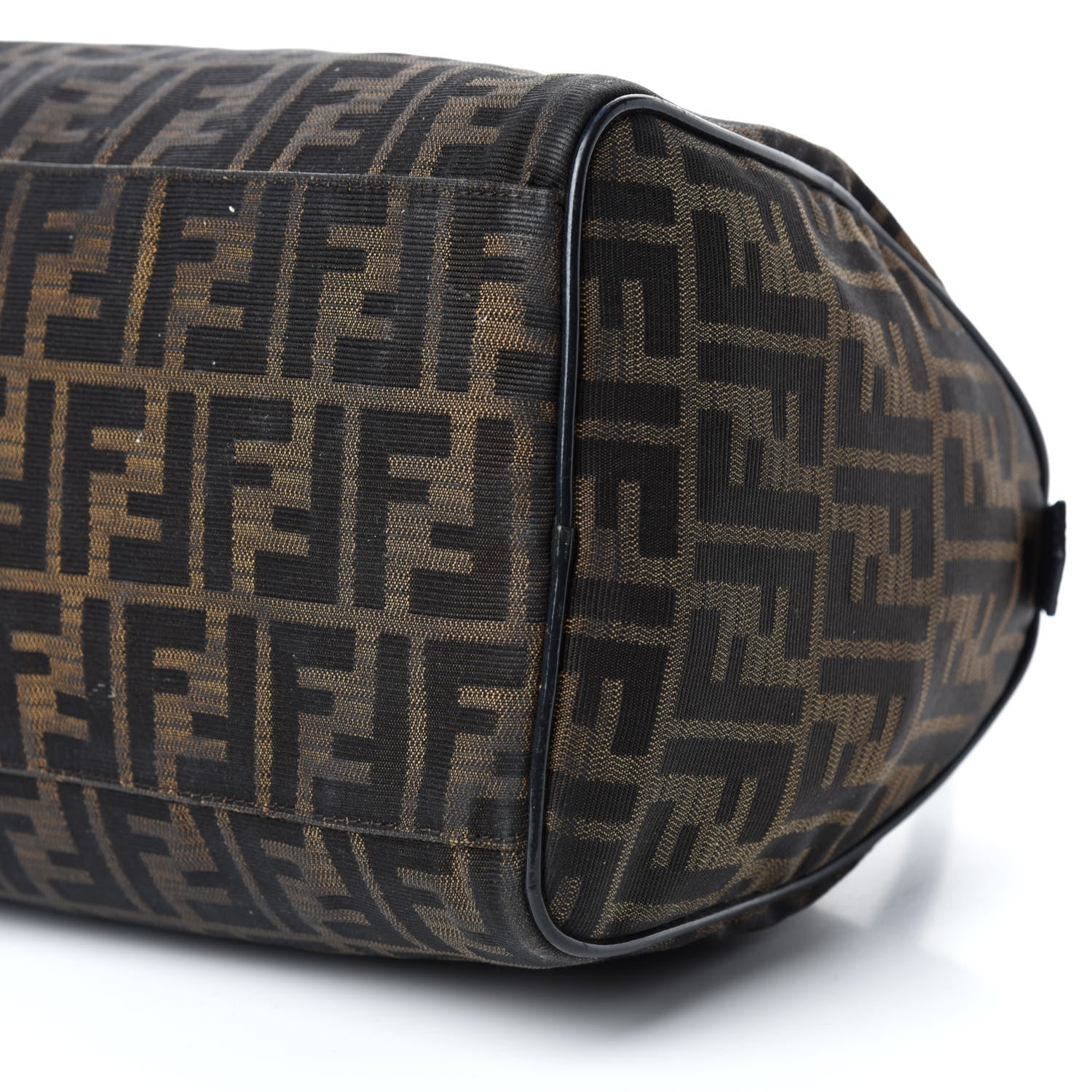 Fendi Zucca Patent Medium Chef Boston Tobacco Black 7 of 12