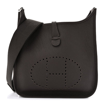 Hermes Taurillon Clemence Evelyne III PM Macassar 1 of 11