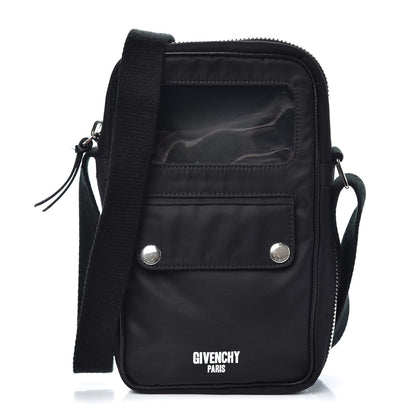 Givenchy Nylon Logo Messenger Black White 1 of 8