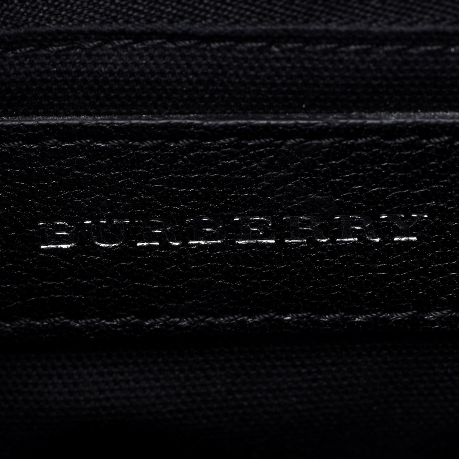 Burberry Goatskin Vintage Check Baby Banner Tote Black 6 of 11