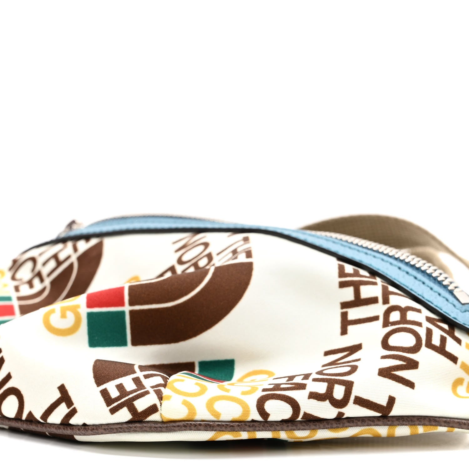 Gucci X THE NORTH FACE Econyl Nylon Belt Bag White Sky Blue 10 of 11