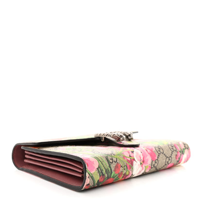 Gucci GG Supreme Monogram Blooms Mini Dionysus Chain Wallet Beige Multicolor Dry Rose 4 of 11