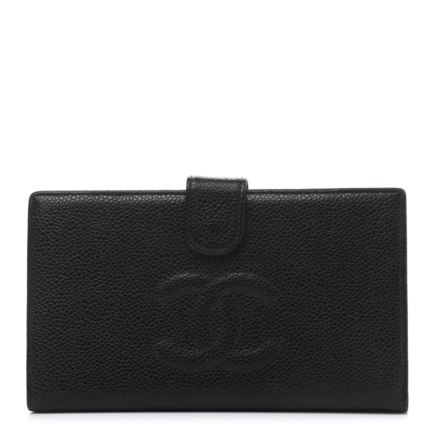 Caviar Timeless CC French Wallet Black