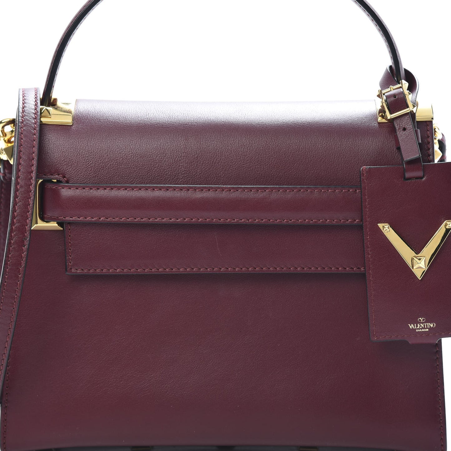 Vitello Small My Rockstud Frame Bag Rubin