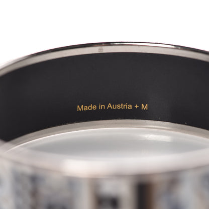 Hermes Enamel Printed Wide La Femme Aux Semelles de Vent Bracelet 65 5 of 5
