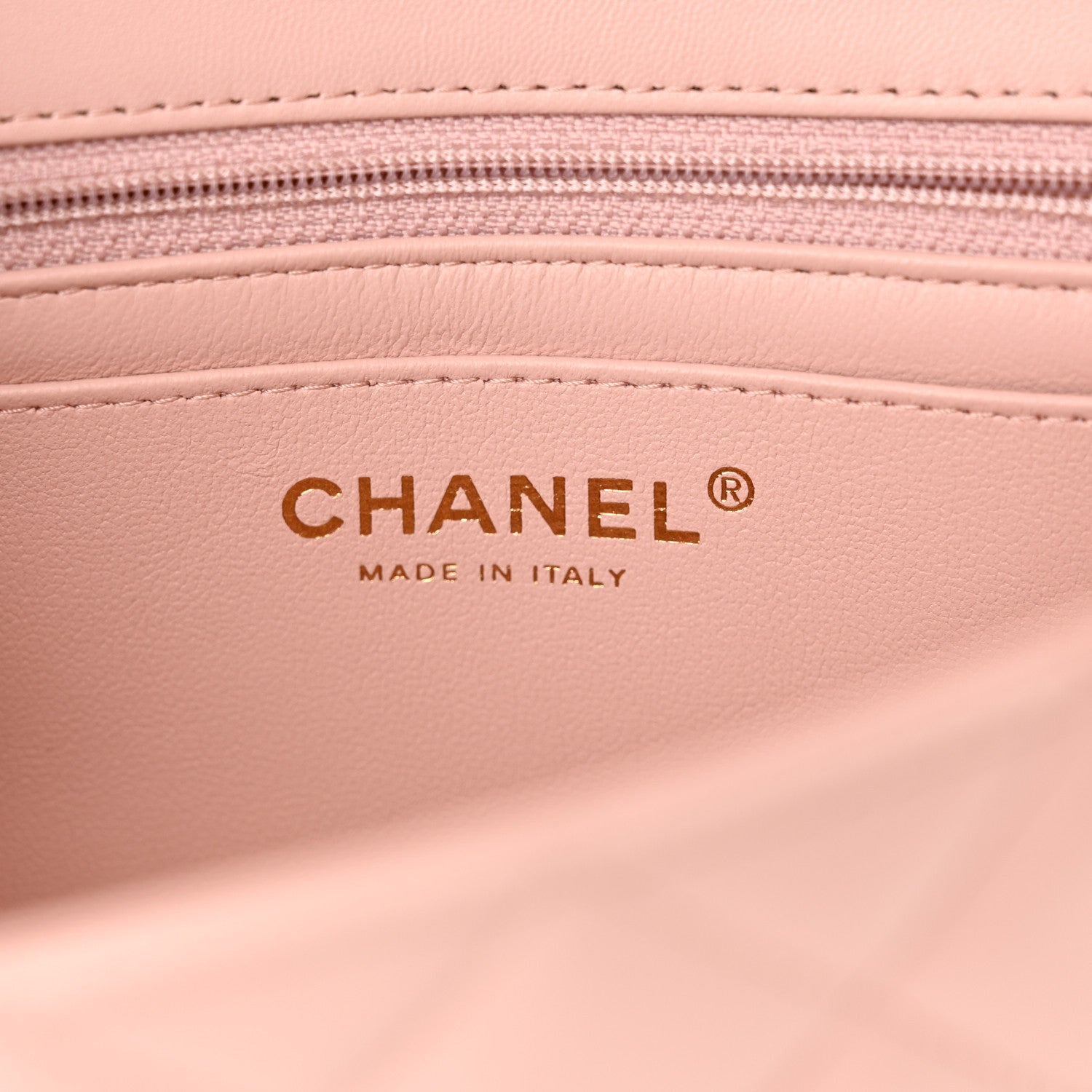 Chanel Lambskin Quilted Mini Rectangular Flap Light Pink 6 of 9