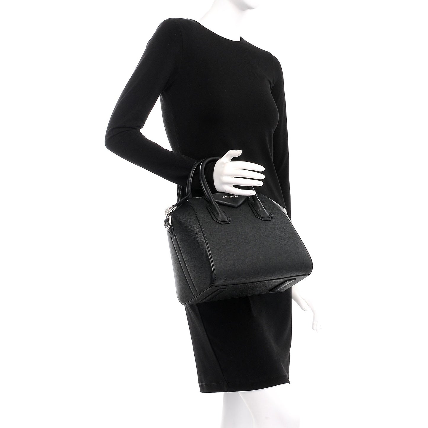 Sugar Goatskin Small Antigona Black