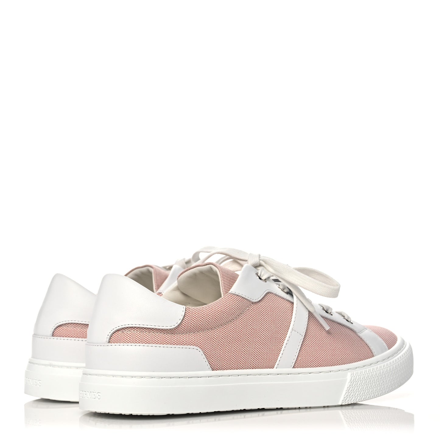 Calfskin Canvas Day Sneakers 38.5 Framboise White