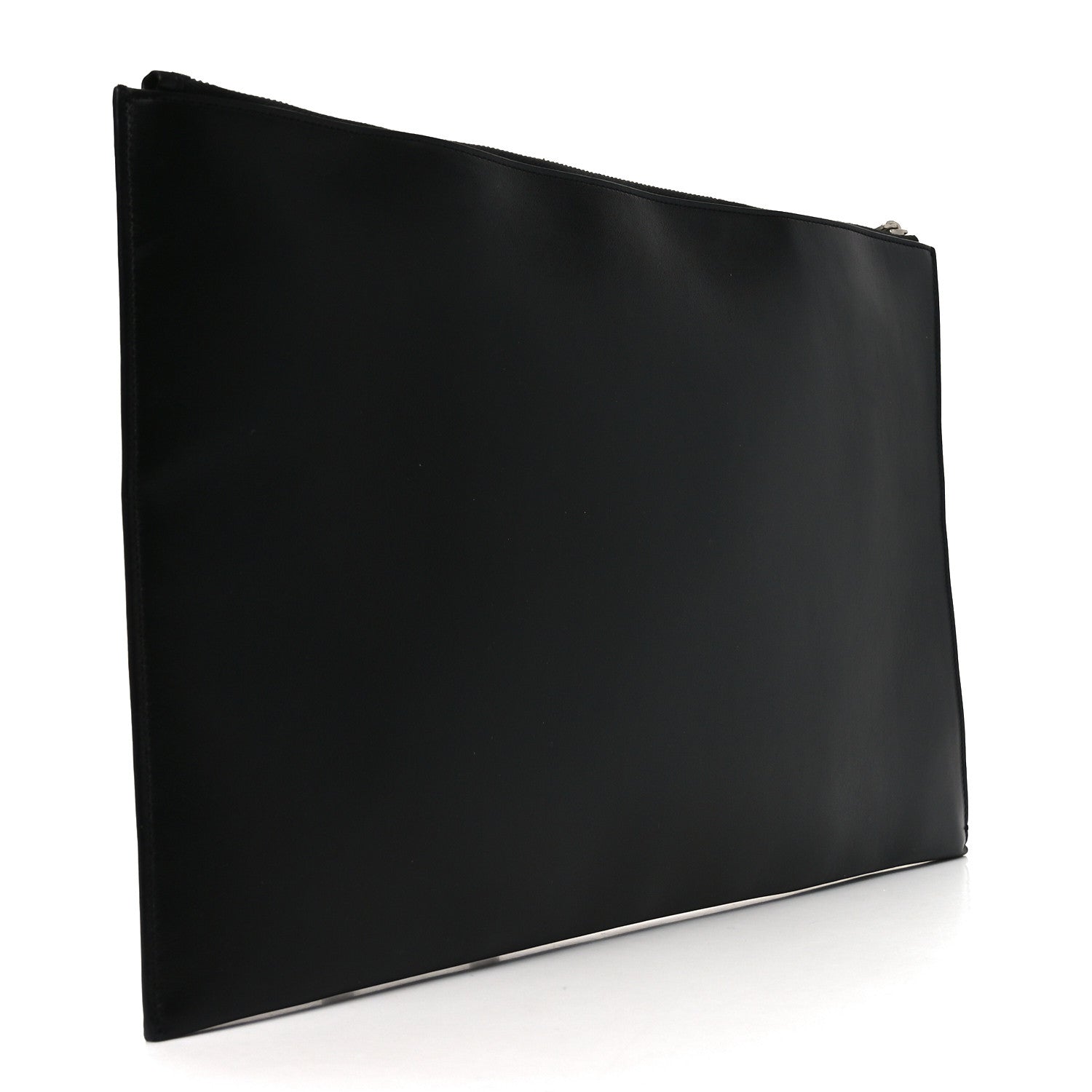 Saint Laurent Calfskin Sweet Dreams Shark Zipped Pouch Black 3 of 10