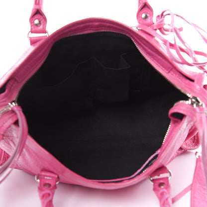 Balenciaga Agneau Classic Silver Hardware S City Rose Flamingo 6 of 15