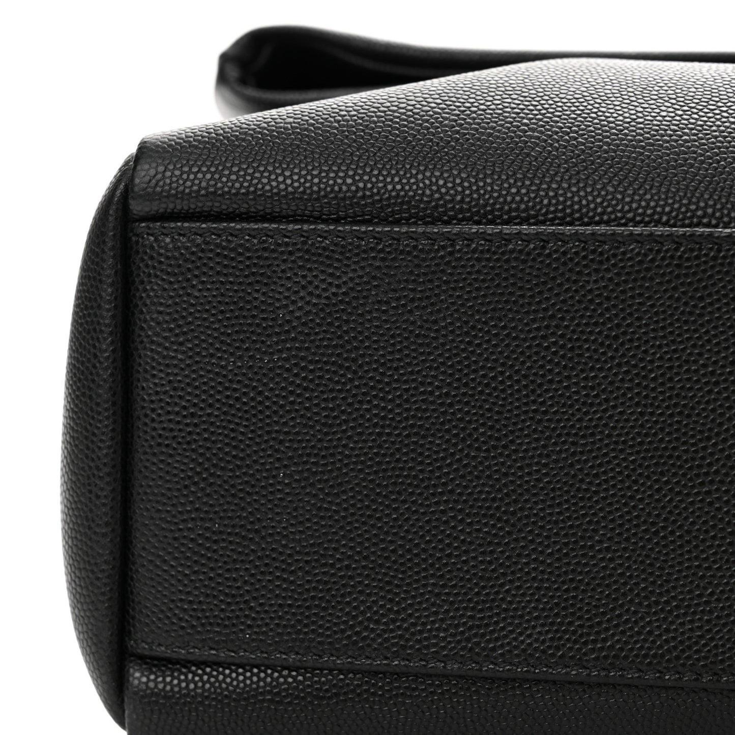 Grain De Poudre Medium West Hollywood Monogram Fold-Over Black
