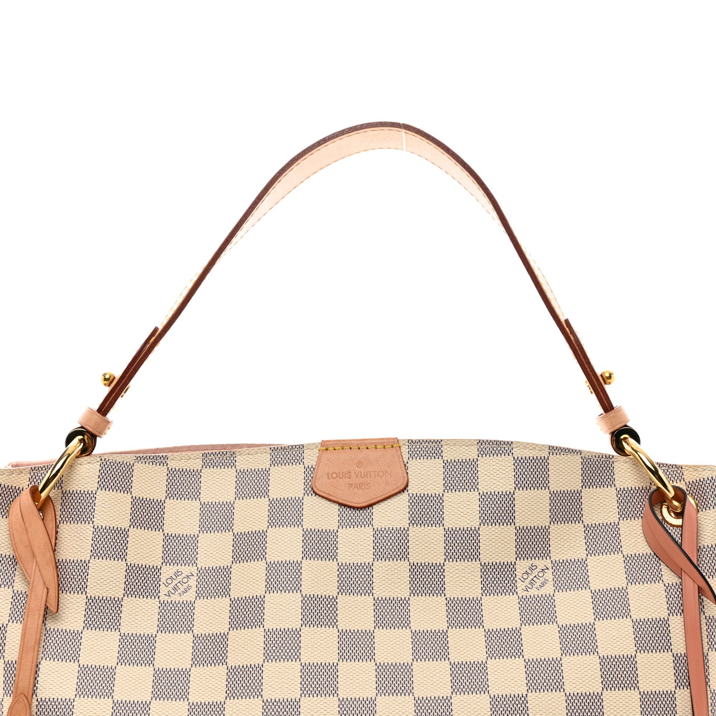 Damier Azur Graceful PM Rose Ballerine