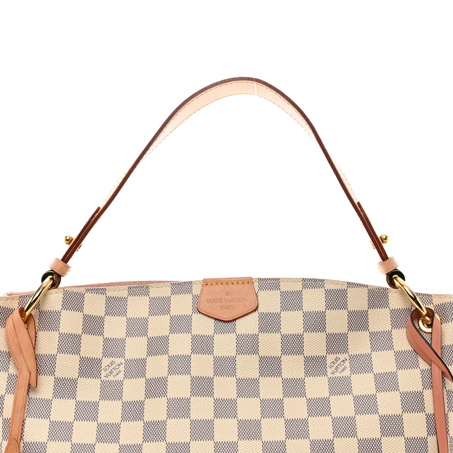 Louis Vuitton Damier Azur Graceful PM Rose Ballerine 5 of 11