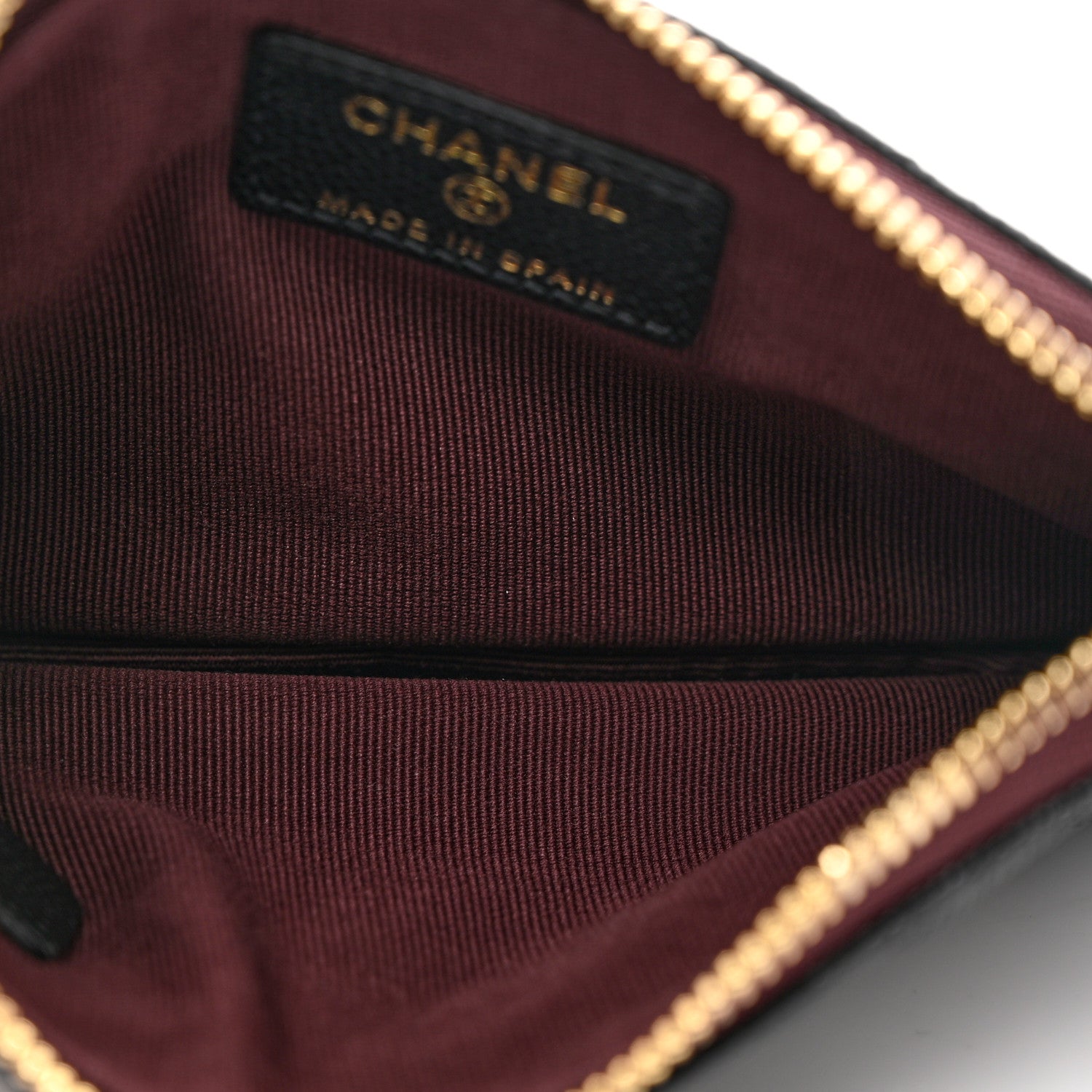 Chanel Caviar Quilted Small Cosmetic Case Black 5 of 8