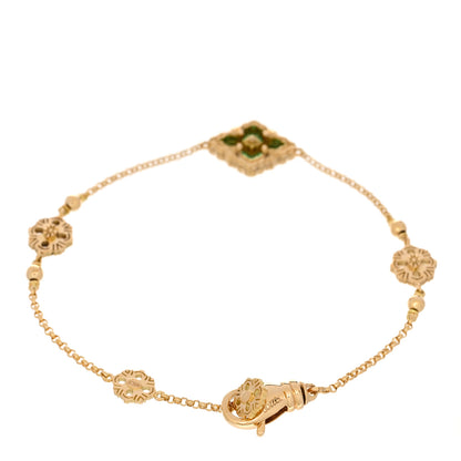 Buccellati 18K Yellow Gold Enamel Opera Tulle Bracelet Green 2 of 4