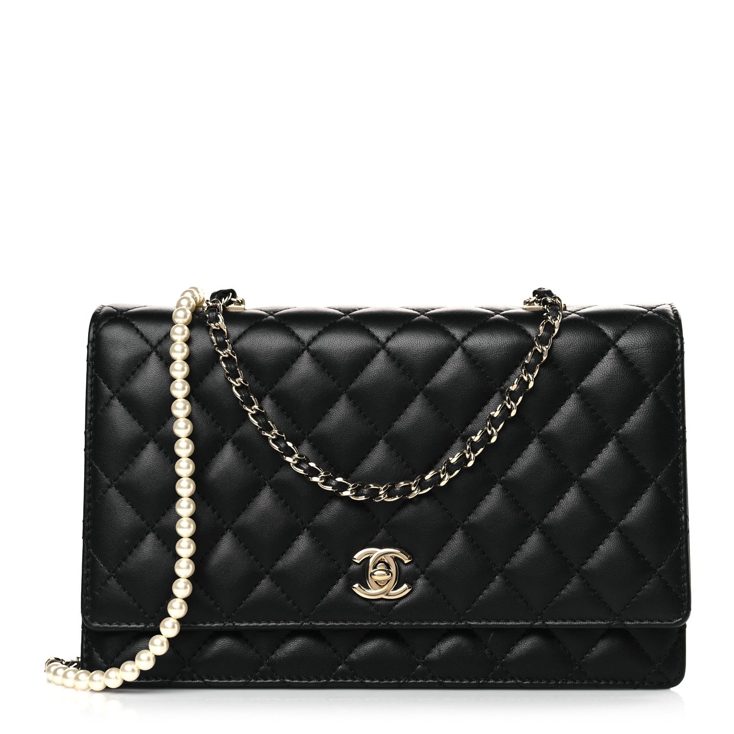 Chanel Lambskin Quilted Fantasy Pearl Flap Black 1 of 10