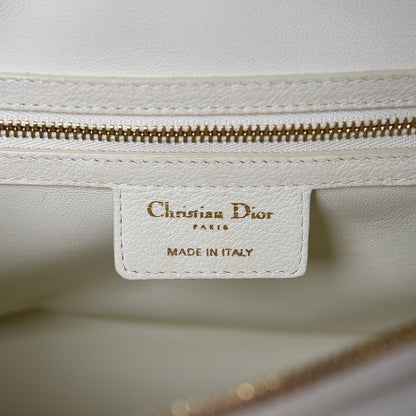 Christian Dior Grained Calfskin Top Handle Flap White 7 of 18