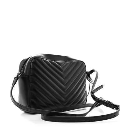 Saint Laurent Calfskin Matelasse Monogram Lou Camera Bag Black 3 of 11