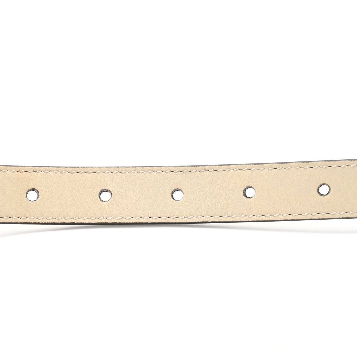 Calfskin Double G 20mm Belt 90 36 Mystic White