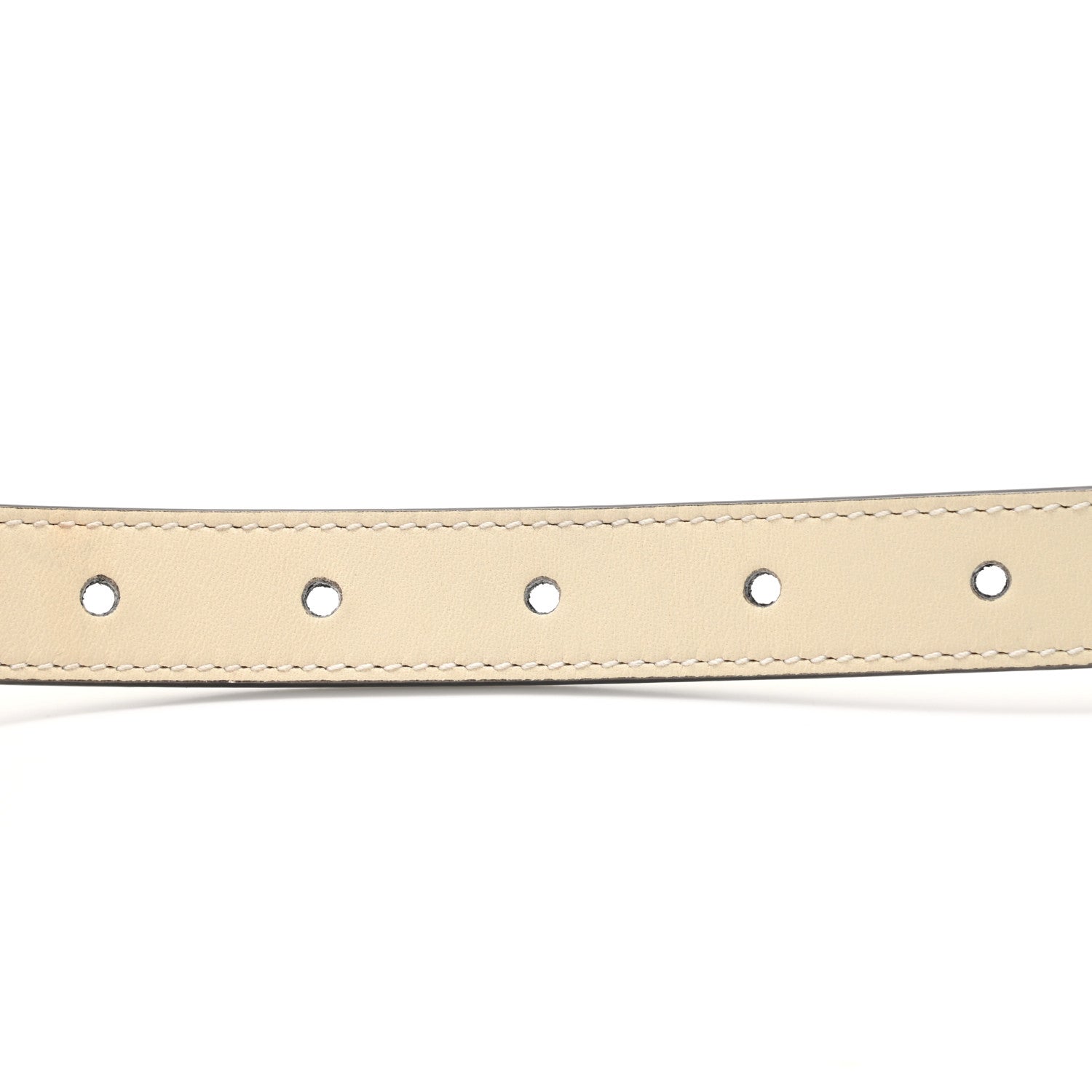 Gucci Calfskin Double G 20mm Belt 90 36 Mystic White 4 of 5