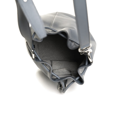 Alexander Wang Calfskin Alpha Bucket Bag Grey Silver Hardware 5 of 12