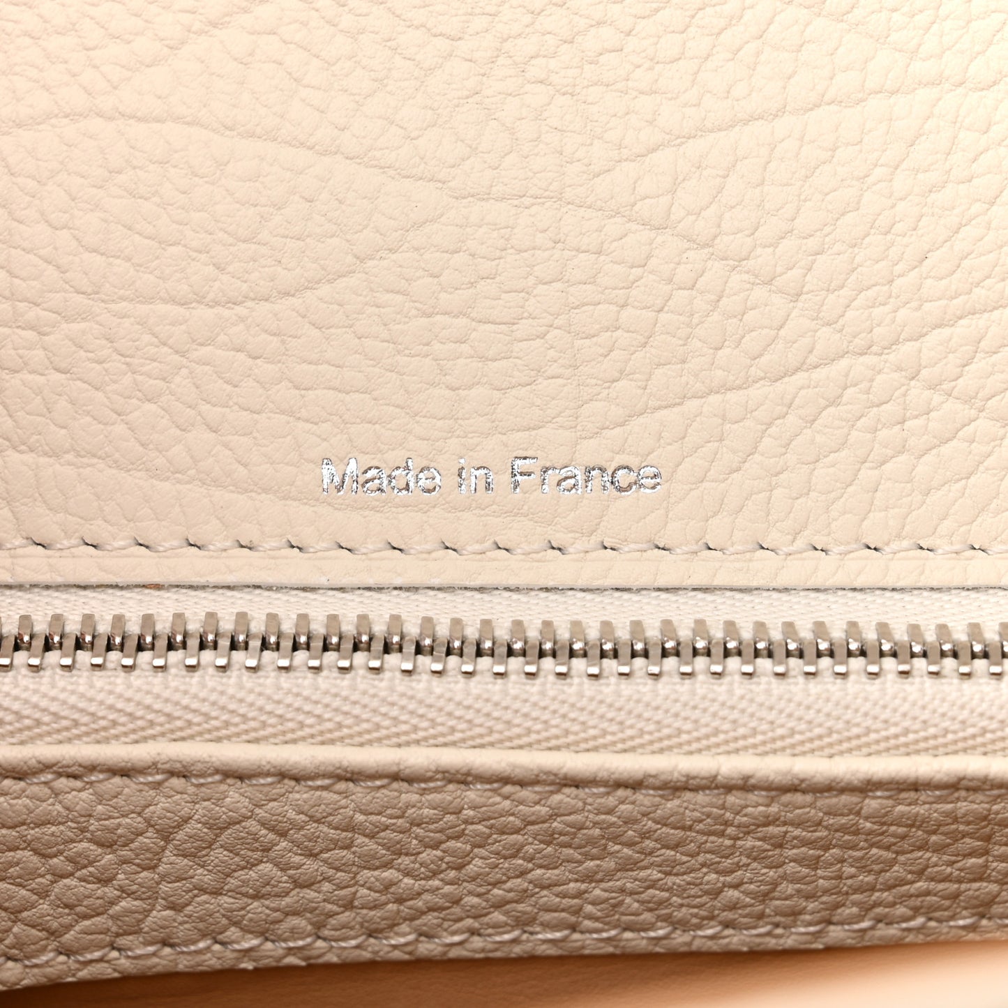 Calfskin MM Tempete Satchel White