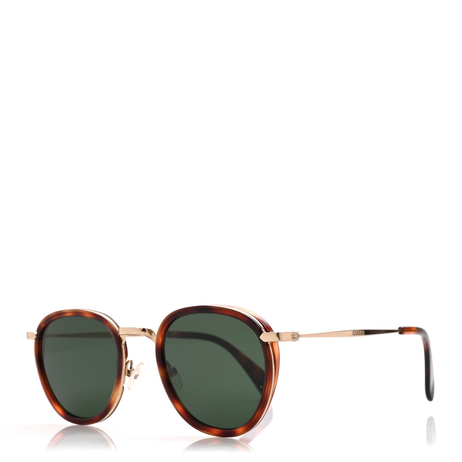 Celine Round Sunglasses CL 41423/S Tortoise 1 of 6