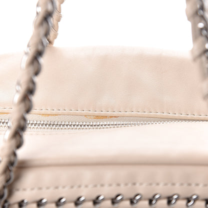 Chanel Smooth Calfskin Medium Luxe Ligne Bowler Light Beige 9 of 12