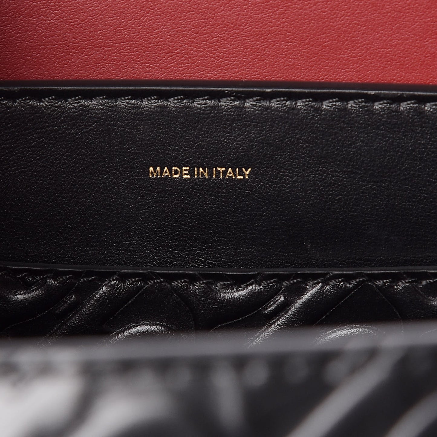 Calfskin Embossed Monogram Small Belt Bag Black