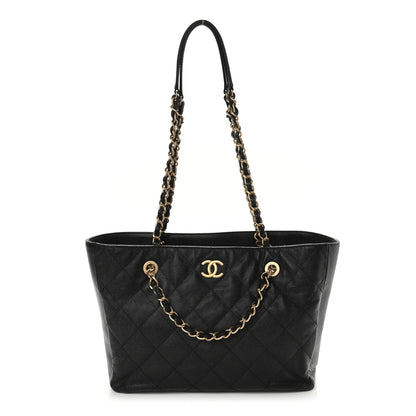 Chanel Caviar Quilted Small Shopping Tote Black 1 of 10