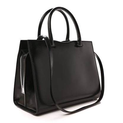 Saint Laurent Shiny Calfskin Medium Uptown Tote Black 3 of 10