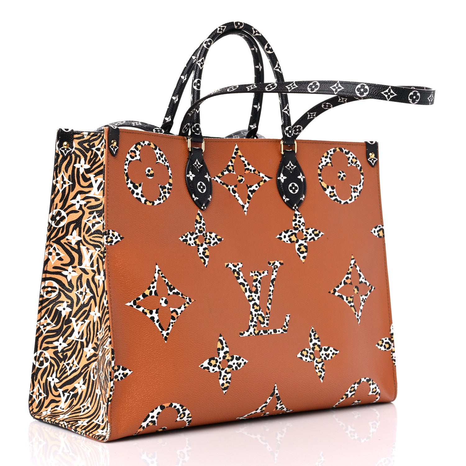 Louis Vuitton Monogram Giant Jungle Onthego GM Black 3 of 14